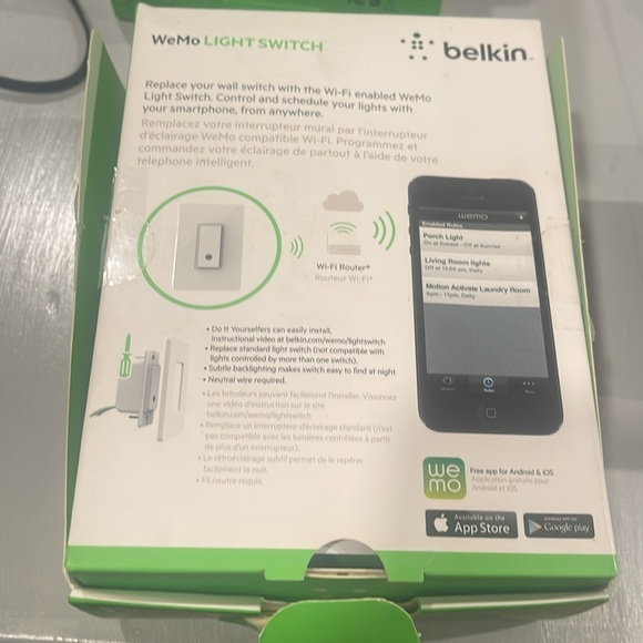 Belkin wemo light switch open box - Picture 2 of 4